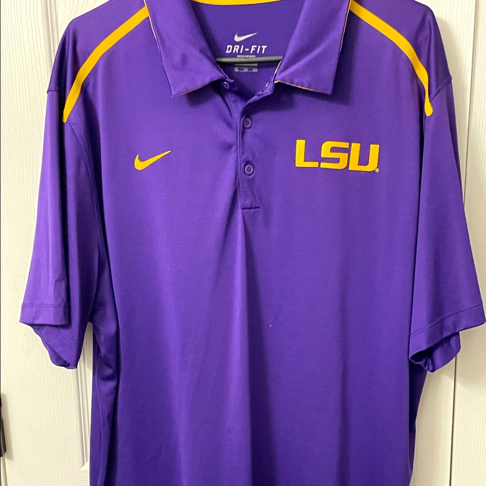 Nike LSU dry fit polo